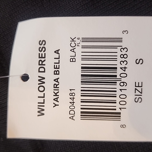 Yakira Bella Willow Dress Women's Size Small - NWT Black - Picture 5 of 10